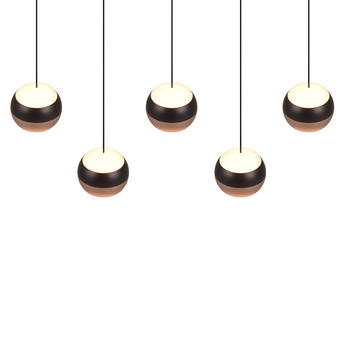 Závesné svietidlo ORBIT IV kávová 6