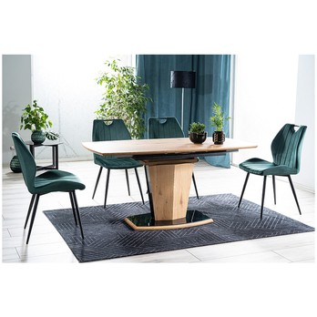 Jedálenská stolička ORCU zelená/čierna 1