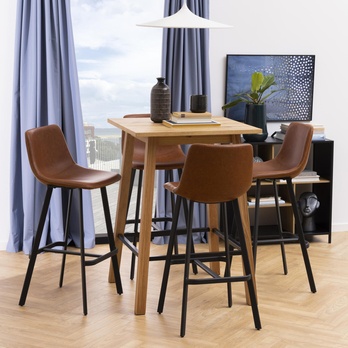 Barová stolička OREGON hnedá/čierna 1