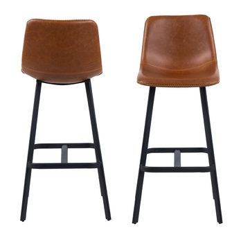 Barová stolička OREGON svetlohnedá/čierna 3