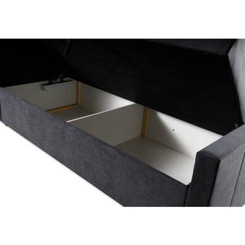 Posteľ s matracom ORES 1 tmavosivá, 160x200 cm 4