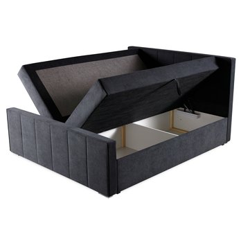 Posteľ s matracom ORES 1 tmavosivá, 140x200 cm 1