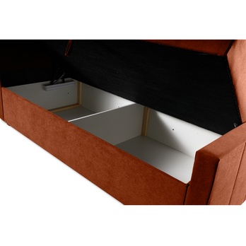 Posteľ s matracom ORES 1 oranžová, 140x200 cm 4