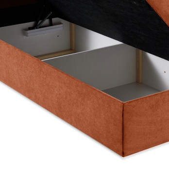 Posteľ s matracom ORES 2 oranžová, 160x200 cm 5