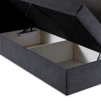 Posteľ s matracom ORES 2 tmavosivá, 140x200 cm 6