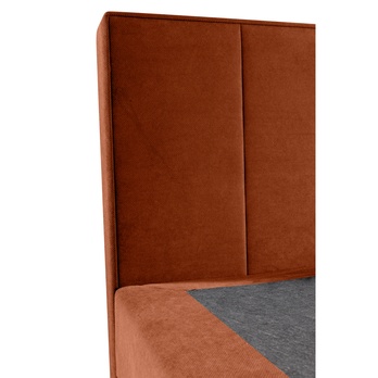 Posteľ s matracom ORES 2 oranžová, 140x200 cm 3