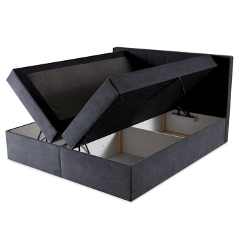 Posteľ s matracom ORES 2 tmavosivá, 160x200 cm 2