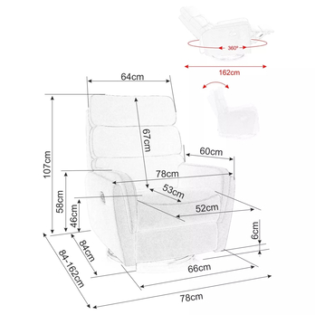 Relaxačné kreslo ORGU sivá 4
