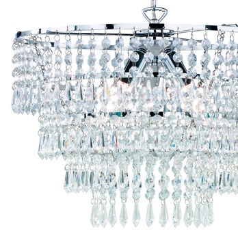 Závesné svietidlo ORIENT 2 chróm/priehľadná 1