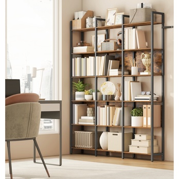 Regál ORIVE 3 hnedá/antracitová 1