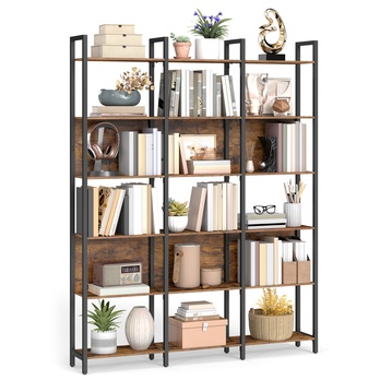 Regál ORIVE 3 hnedá/antracitová 2