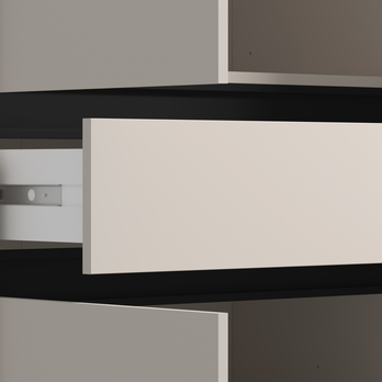 Šatníková skriňa ORK V kašmírová/čierna 4