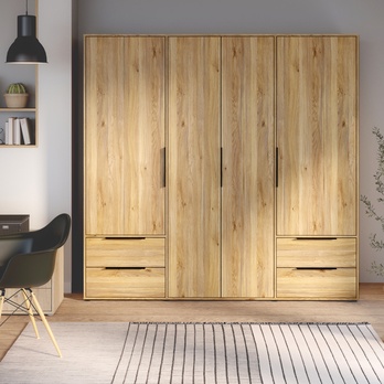 Šatní skriňa ORKYN II dub mauvella 1