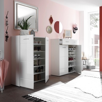 Skrinka na topánky  ORLANDO II biela 3