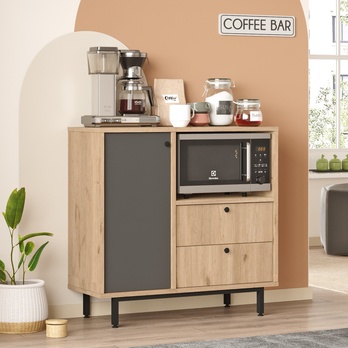 Kuchynská skrinka ORMAR 1 dub/antracitová 3