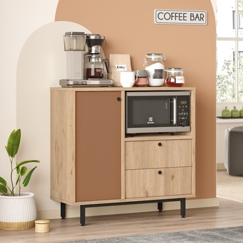 Kuchynská skrinka ORMAR 1 dub/červená 3