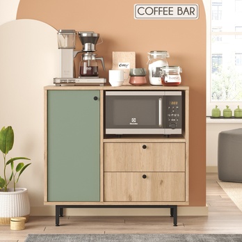 Kuchynská skrinka ORMAR 1 dub/zelená 1