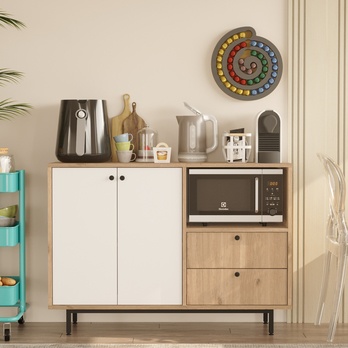 Kuchynská skrinka ORMAR 2 dub/biela 1