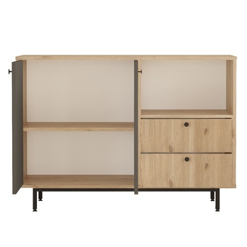 Kuchynská skrinka ORMAR 2 dub/antracitová 2