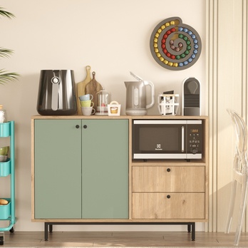 Kuchynská skrinka ORMAR 2 dub/zelená 1