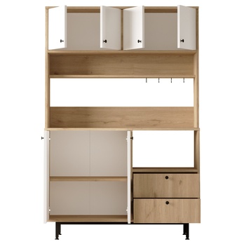 Kuchynská skrinka ORMAR 5 dub/biela 2