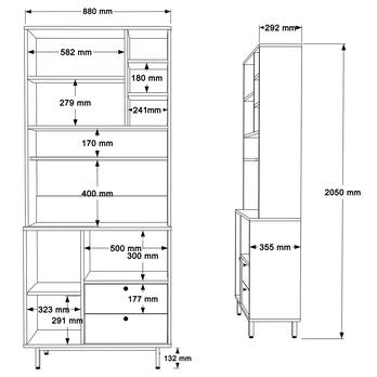 Kuchynská skrinka ORMAR 6 biela 4