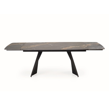 Jedálenský stôl ORMONA čierny mramor/čierna 4