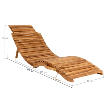 Záhradné ležadlo ORRAITO teak 5