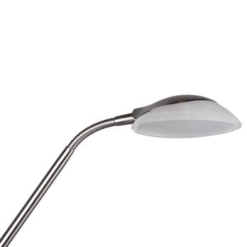 Stojacia LED lampa ORSON matný nikel/alabastrové sklo 5
