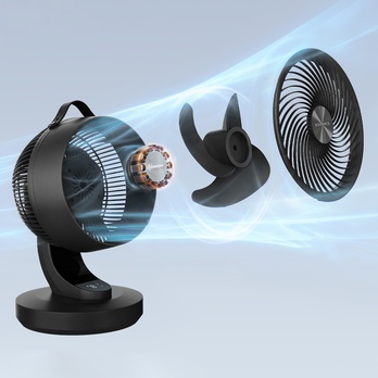 Stolný ventilátor OSCILLA čierna 4
