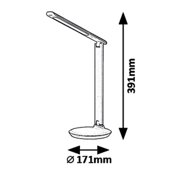 Stolná lampa OSIAS čierna 2