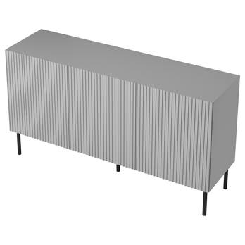 Komoda OSINSAU 1 svetlosivá / čierna 4