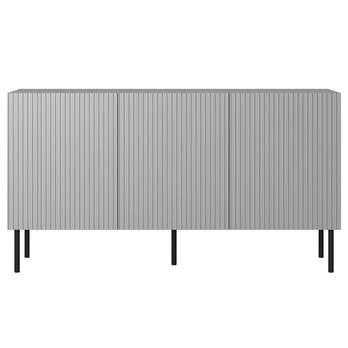 Komoda OSINSAU 1 svetlosivá / čierna 5