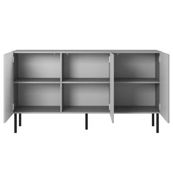 Komoda OSINSAU 1 svetlosivá / čierna 6