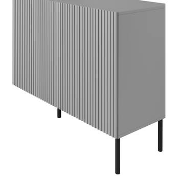 Komoda OSINSAU 1 svetlosivá / čierna 7