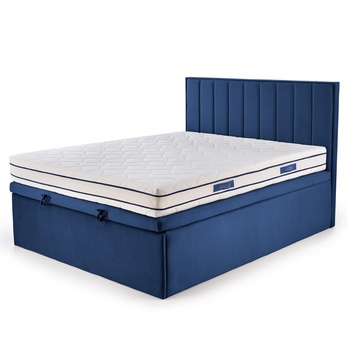 Posteľ s roštom OSINTU tmavomodrá, 160x200 cm 3