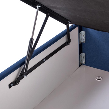 Posteľ s roštom OSINTU tmavomodrá, 160x200 cm 9