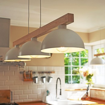 Závesné svietidlo OSLO 3 biela/prírodná 1