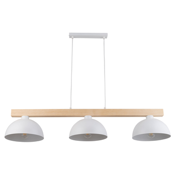 Závesné svietidlo OSLO 3 biela/prírodná 3