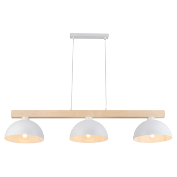 Závesné svietidlo OSLO 3 biela/prírodná 4