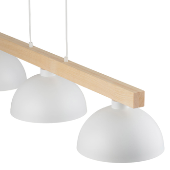 Závesné svietidlo OSLO 3 biela/prírodná 5