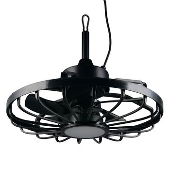 Závesné LED svietidlo s ventilátorom OSLO čierna 2