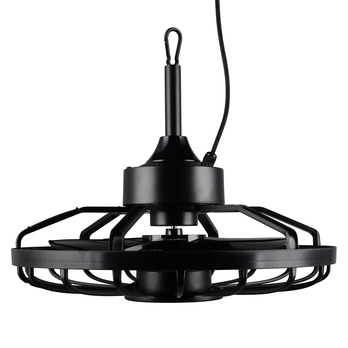 Závesné LED svietidlo s ventilátorom OSLO čierna 3