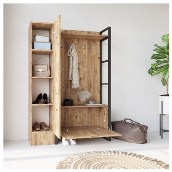 Predsieňová zostava OSSA 4 borovica atlantic/čierna 2