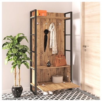 Predsieňová stena OSSA borovica atlantic/čierna 2