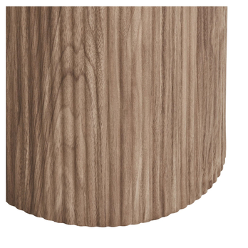 Prístavný stolík OTHINS biela/hnedá 4