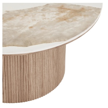 Konferenčný stolík OTHINS biela/hnedá 3