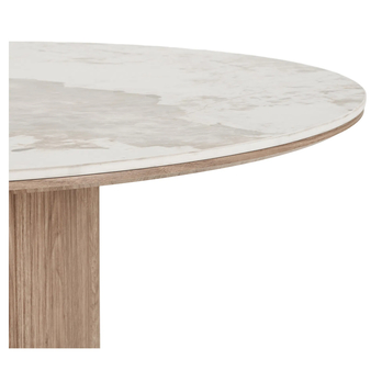 Jedálenský stôl OTHINS biela/hnedá 4