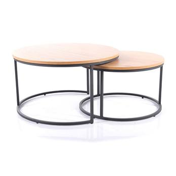 Konferenčný stolík OTLONTO 1 dub/čierna 1