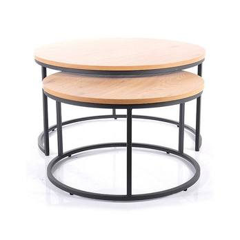 Konferenčný stolík OTLONTO 1 dub/čierna 2